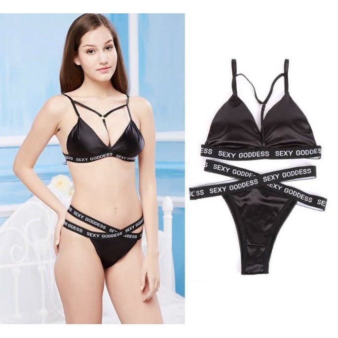 Bra set sexy goddess / bh set kylie jenner bikini pantai push up
