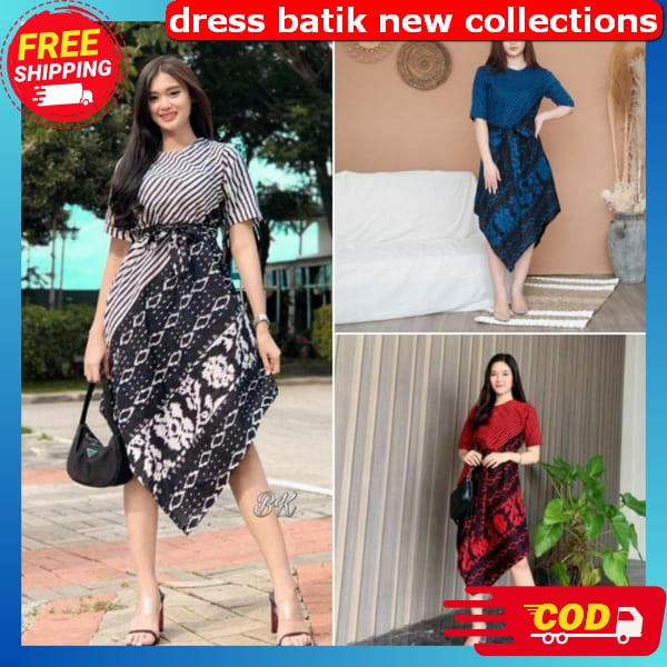 Terbaru Dres Kondangan Kekinian Remaja Elegan Dris Bathiek Kekinian Dress Natal Wanita Dreaa Bathek 