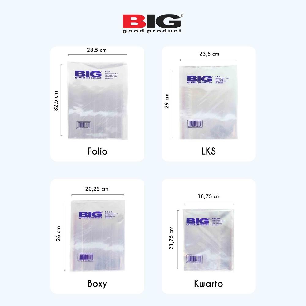 

Berkualitas! Sampul Buku Folio Deluxe Big Isi 25 Pcs !!