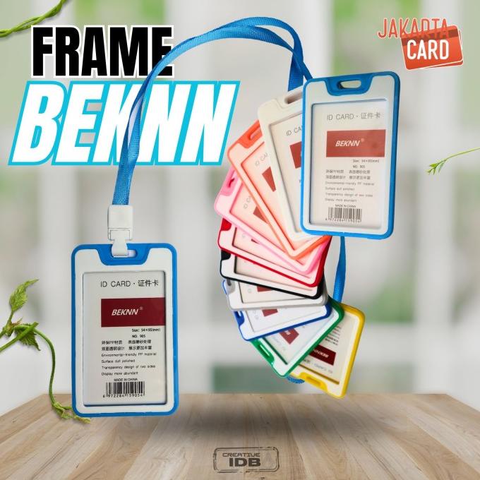

wadah id card 2 side card holder plastik casing kartu idcard BEKNN