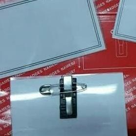 

Nametag Id Card Holder Peniti Jepit Kartu Nama Peserta Name Tag