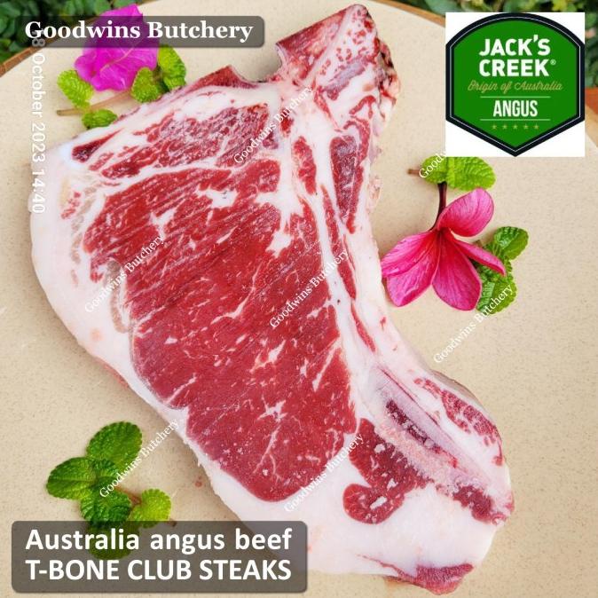 

T BONE CLUB STEAK PORTERHOUSE AUSTRALIA BEEF ANGUS STEER TESSAANDRI