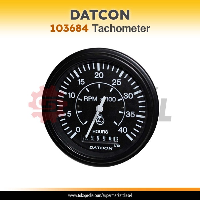 DATCON 103684 TACHOMETER 12 V 0-4000 RPM