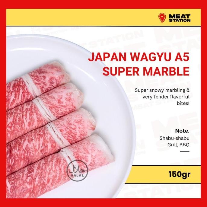 

JPN WAGYU A5 SLICE - SUPER MARBLE BEEF / BEEF SLICE / DAGING SAPI IRIS TESSAANDRI