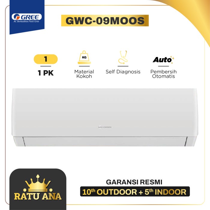 

GREE 1 PK AC Standard Series GWC-09MOOS / GWC 09MOOS / GWC09MOOS