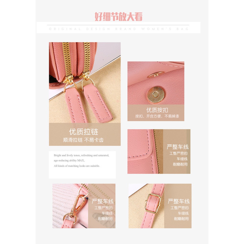 Dompet Poet Tempat Hp Wanita Tas Hp Wanita Dompet Korea Serbaguna 75.Id