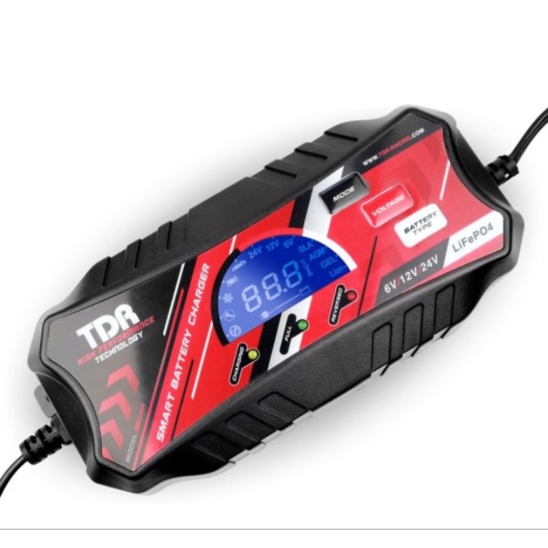 charger aki kering / basah lithium SC4H TDR - portable smart battrey charger accu kering / basah lit