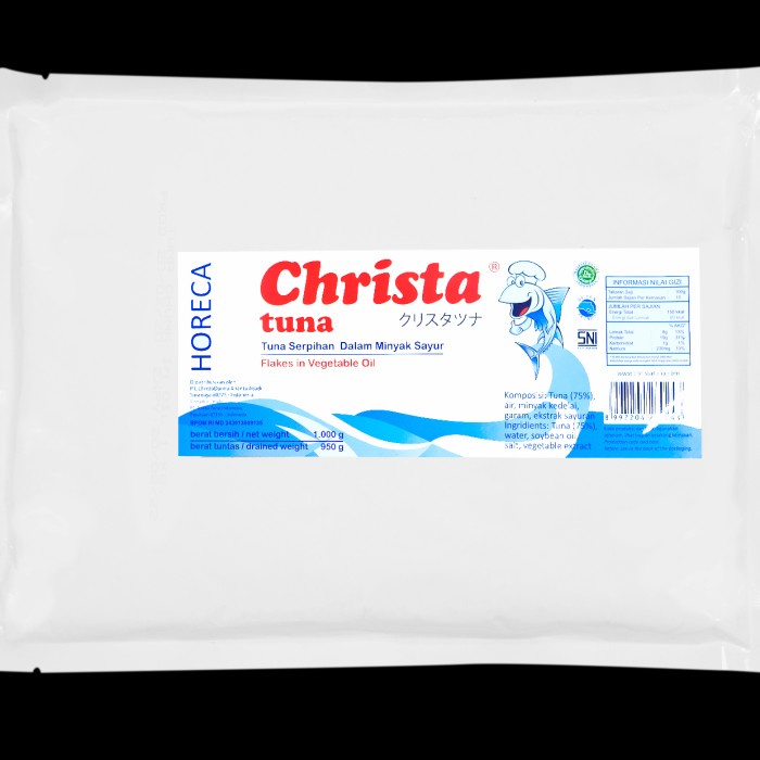 

Christa Tuna Flakes in Oil 1.000 g kemasan pouch