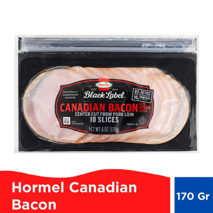 

Hormel Canadian Bacon
