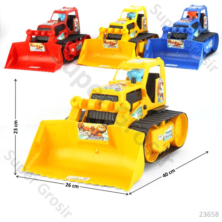 Mainan Anak Mainan Kendaraan Konstruksi Bulldozer F/W Power Bulldozer