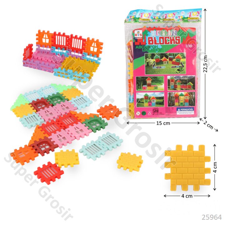 Mainan Anak Mainan Edukasi Puzzle Block Bentuk Rumah Rumah Blocks_ Mainan Edukasi Puzzle Blok Rumah