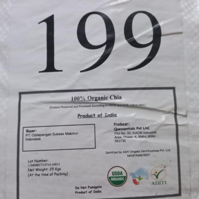 

Baru Nutrihunt - Organic Black Chiaseed from India 1kg (packaging polos)