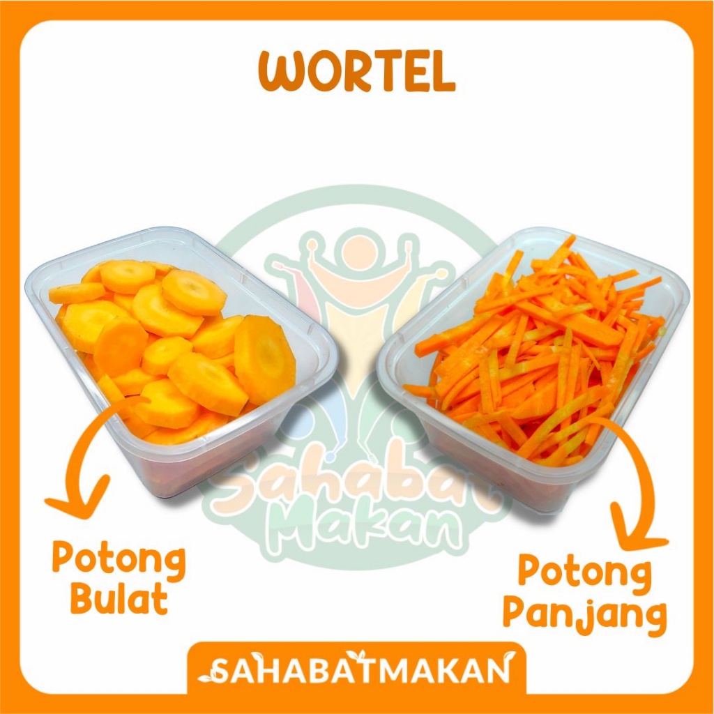 

Wortel Potong - Sayur Mini Pack / Sayur Prep / Sayur Instant Â€” Sahabat Makan Sayur Jogja