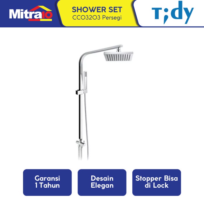 Promo Tidy Cc03203 Square Shower Column Set (Shower Mandi)