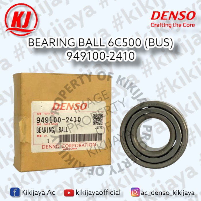 Denso Bearing Ball 6C500 (Bus) 949100-2410 Sparepart Ac/Sparepart Bus