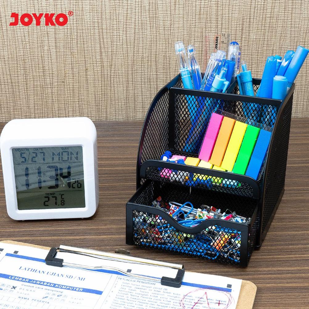 

Bisa COD Desk Set Pen Holder Tempat Alat Tulis Jaring Jala Joyko DS-18 Sale