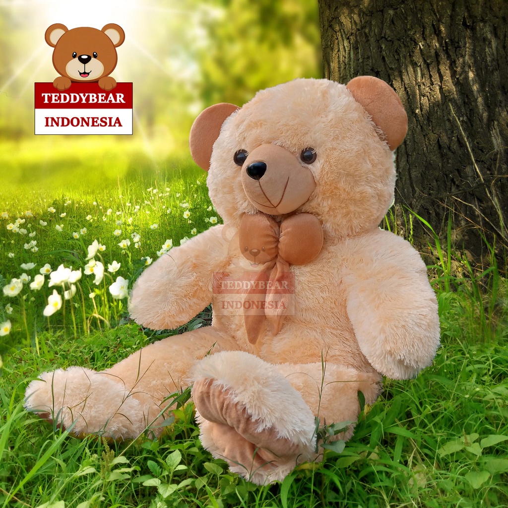 Boneka Beruang Boneka Lucu Boneka Teddy Bear Jumbo 1 Meter Hidung Hitam
