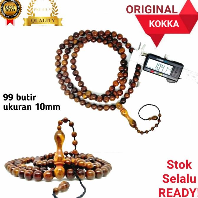 Tasbih kaokah kokka kaoka koka kaukah asli 10mm bulat (Masyallah)