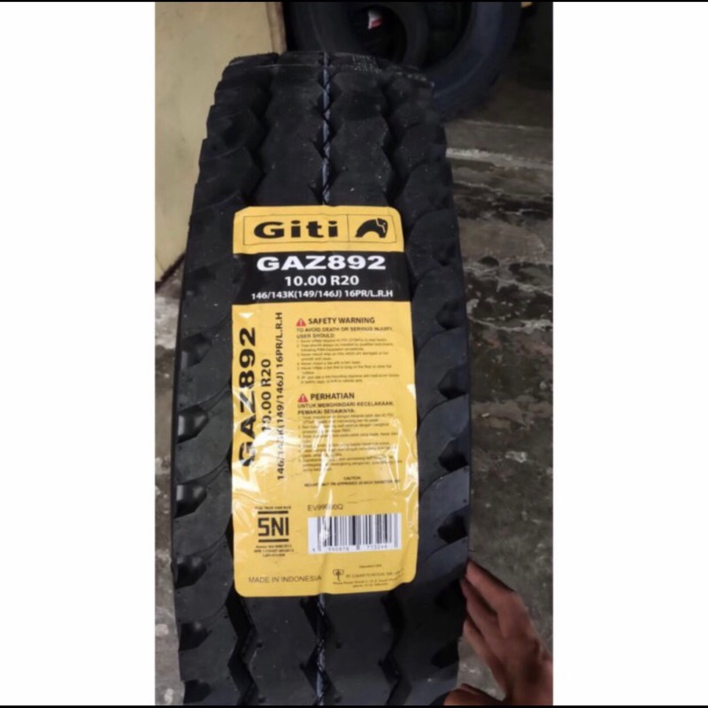 Ban truck 1000 r20 16pr GITI GAZ892 kawat radial 10.00-r20