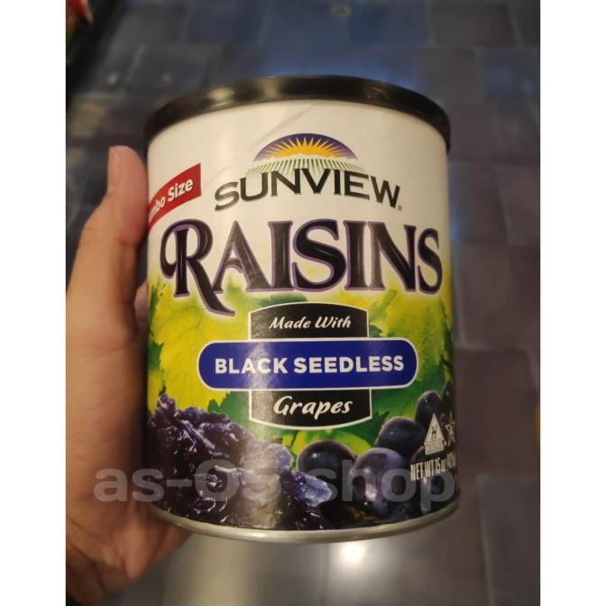 

Baru sunview raisins black seedless kismis tanpa biji ukuran jumbo 425gr