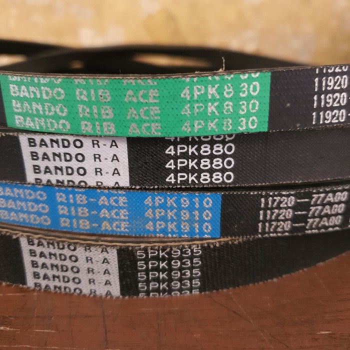 Sale Fan Belt Tali Kipas 4 Pk 830 / 4 Pk 880 / 4 Pk 910 / 5 Pk 935 Original #Bergaransi #Resmi