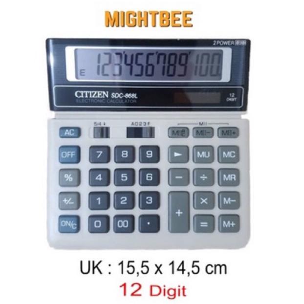 

TERMURAH Kalkulator Citizen SDC 868L - Kalkulator Sedang - Kalkulator 12 Digit SALE