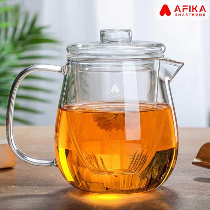 MILIKI TEKO PITCHER GELAS KACA TEKO TEH KACA TAHAN PANAS API TERMURAH