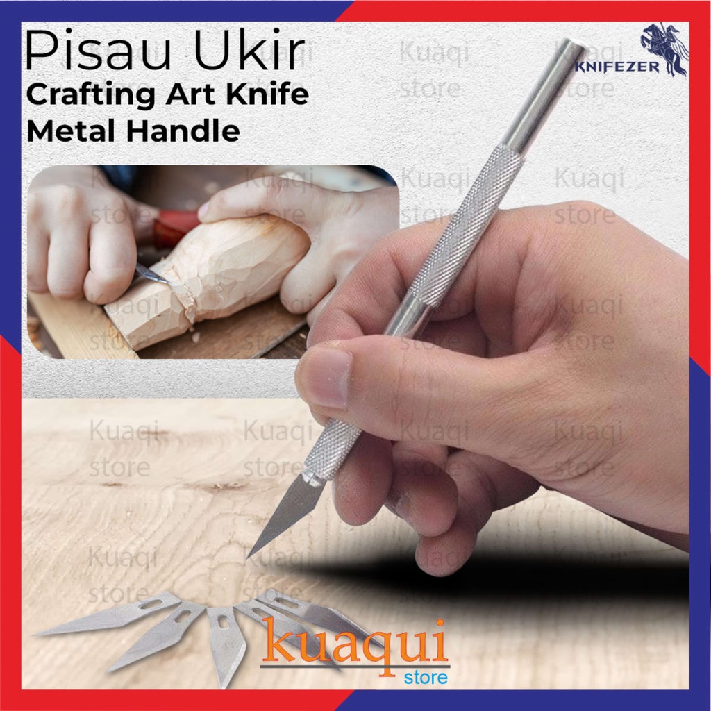 

Pisau Ukir Seni Hobby Crafting Art Knife Metal Handle WL-9309