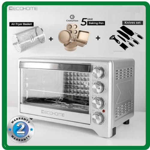 ECOHOME Electric Oven Low Watt Platinum EOP-888 Oven Listrik