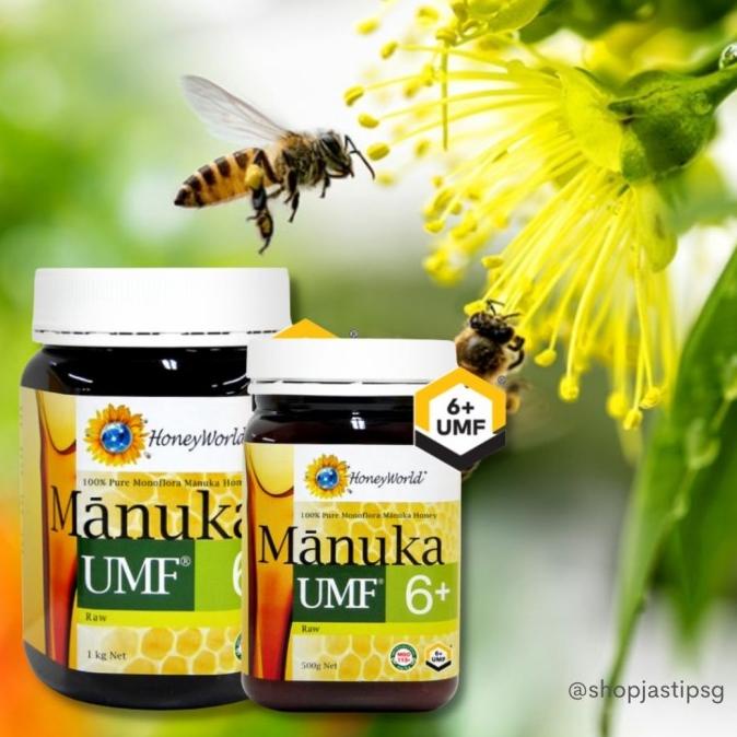 

TERLARIS - Madu Sehat Asli New Zealand Honeyworld Raw Honey Manuka UMF 6+ 500g