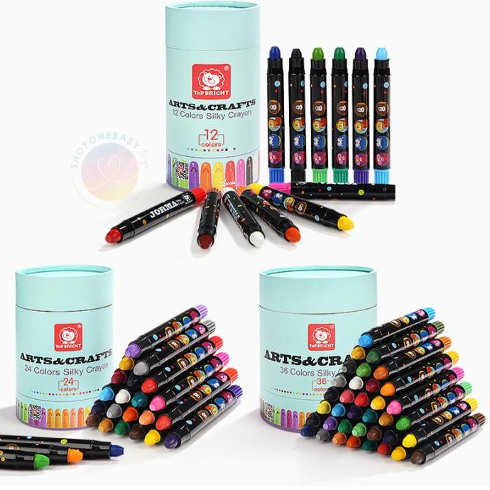 

TERLARIS - Twistable Silky Crayons Mainan Montessori Painting Washable Gel Krayon