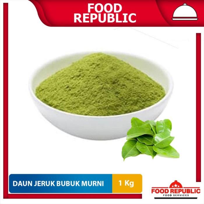 

DAUN JERUK BUBUK MURNI 1 KG - PURE KAFFIR LIME LEAVES GROUND ORIGINAL Best Seller