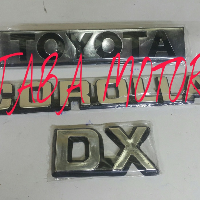 Emblem Corolla Dx Set 3Pc Kode Hk181