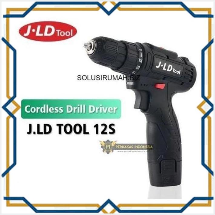 [VBP] CORDLESS DRILL DRIVER JLD TOOL 12S MESIN BOR BATERAI PORTABLE 10MM BOR