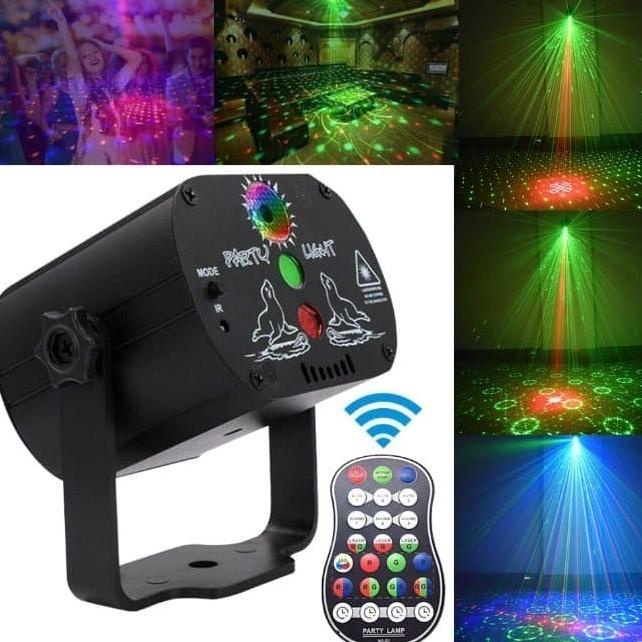 Laser Proyektor Disco Party Club DJLight 60 Mini LED RGB / Lampu Disko