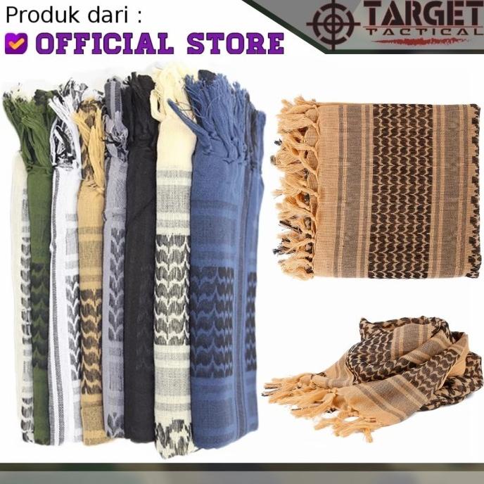 Sorban Tactical Shemagh Scarf Syal Muslim Army Loreng Baju Koko
