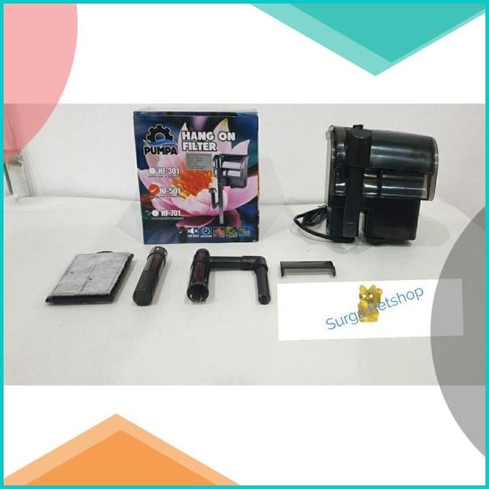 Filter Gantung Aquarium Sunsun Pumpa HF 501 HF501 hang on akuarium 16n