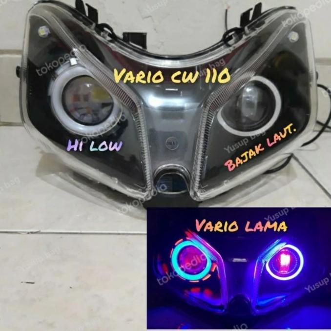 REFLEKTOR VARIO CW 110 HEADLAMP LAMPU PROJIE VARIO 110 LAMA