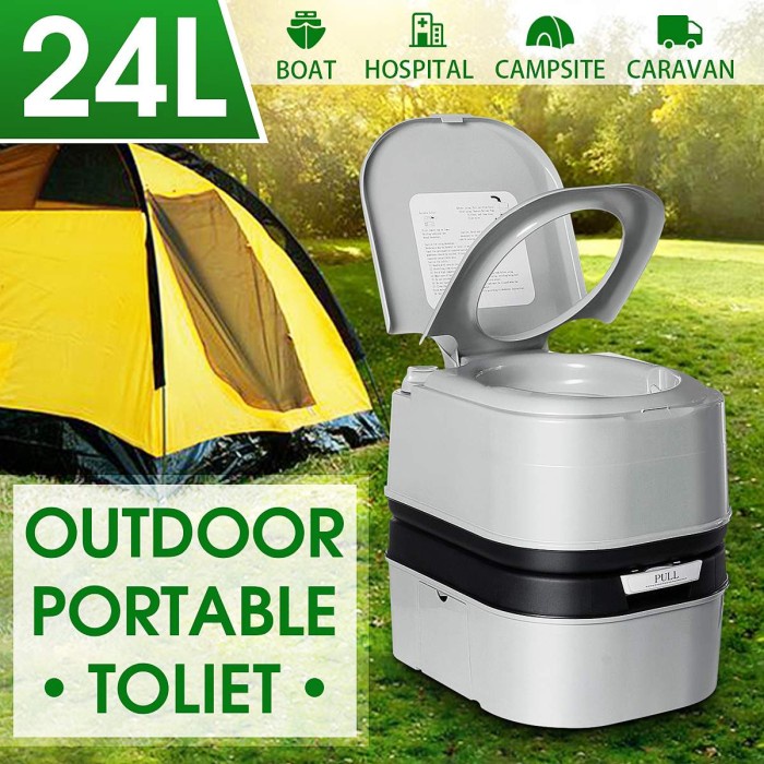 PORTABLE TOILET CAMPING OUTDOOR 24 LITER TOILET CAMPING PORTABLE