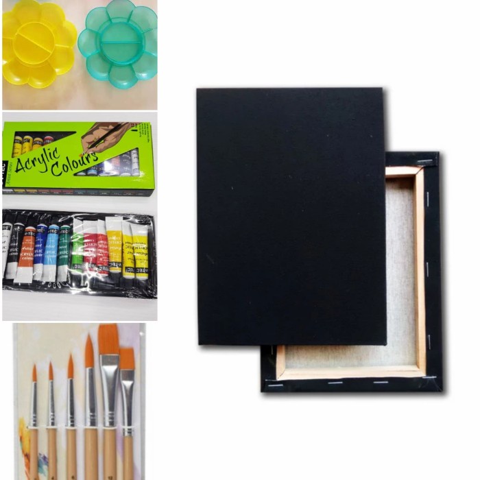 

Paket Alat Lukis + Kanvas Lukis Hitam