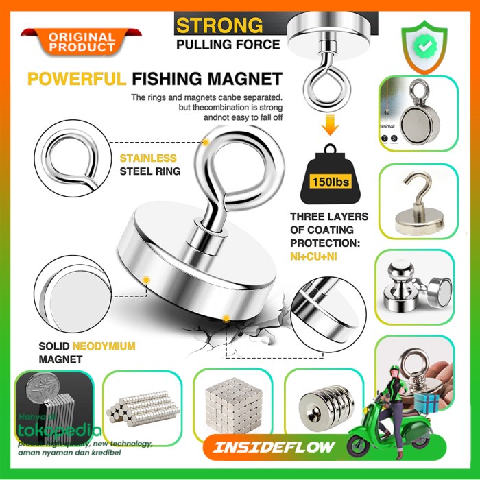 

Terbaru Strong Neodymium Magnet Kuat Model Bulat 48Mm Tahan Beban 50-100Kg Promo Terlaris