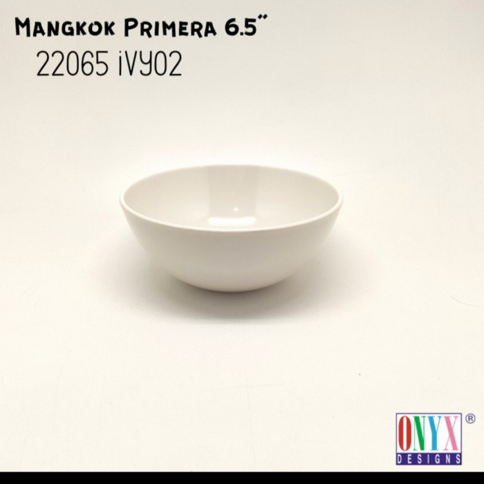 

Mangkok Onyx Asli 6.5" Mangkok Besar Putih Melamin Primera