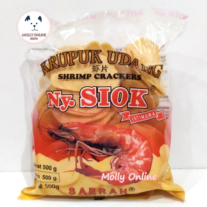 

Kerupuk - Kerupuk Udang Oval Ny Siok / Krupuk Udang / Siok