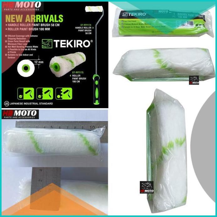 Bulu Kuas Roll Refill 4" Tekiro/Roller Paint Brush/Isi ulang rolan cat