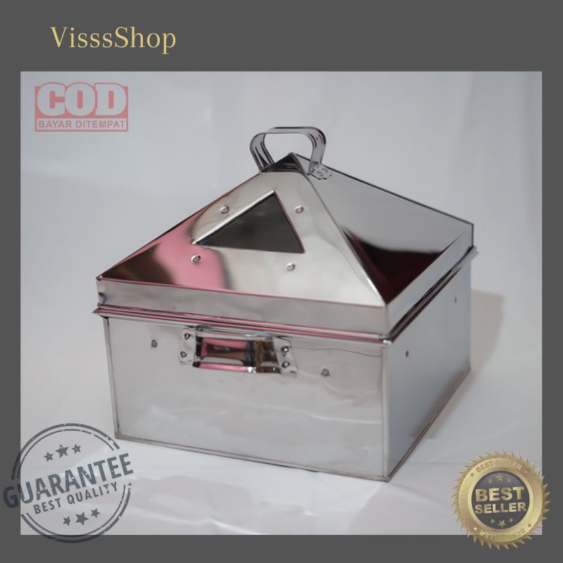 Klakat Kukusan 35 Cm Kotak Stainless Panci Kukus Dimsum Syomay