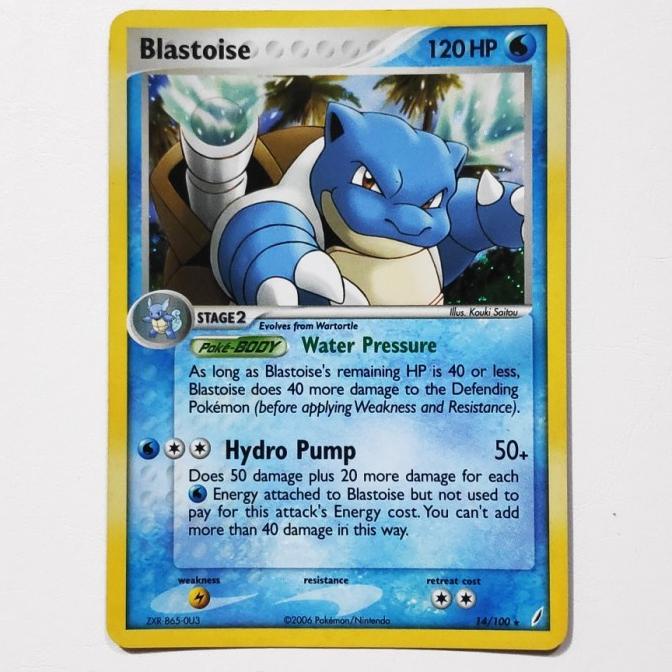 Blastoise 14/100 - Ex Crystal Guardians Holo Pokemon Card English TCG
