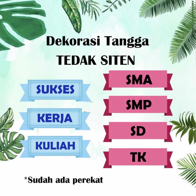 DEKORASI TANGGA TEDAK SITEN TEMPEL