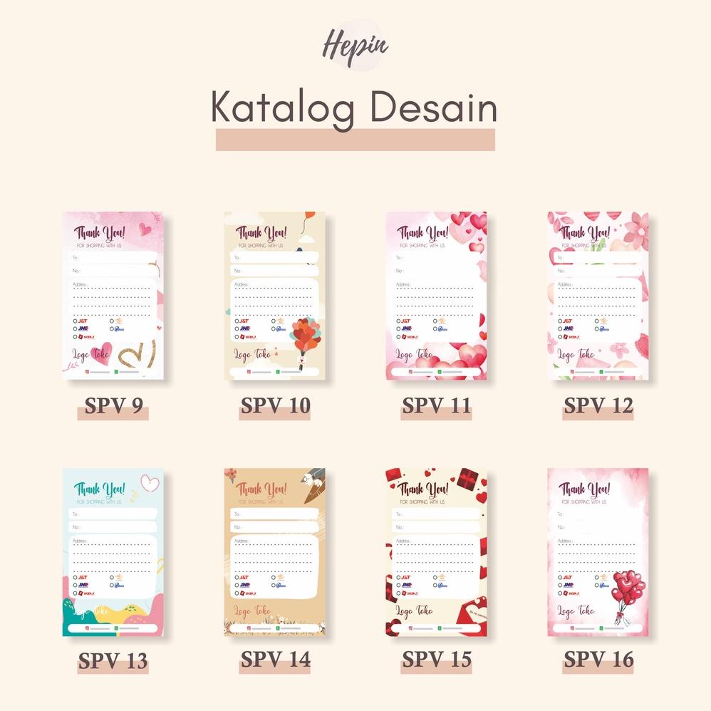 

stiker pengiriman/stiker label resi/custom design VALENTINE/murah