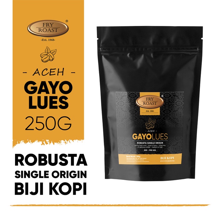 

Kopi Robusta Aceh Gayo Lues 250 Gram (Biji/Bubuk)