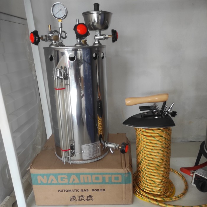 setrika uap boiler gas nagamoto 15 liter